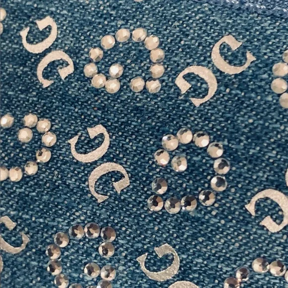 GUESS Mary Jane / Ballerina Flats•Blue Denim w/Embellishments•Sz 5 1/2•NWT - Picture 9 of 9